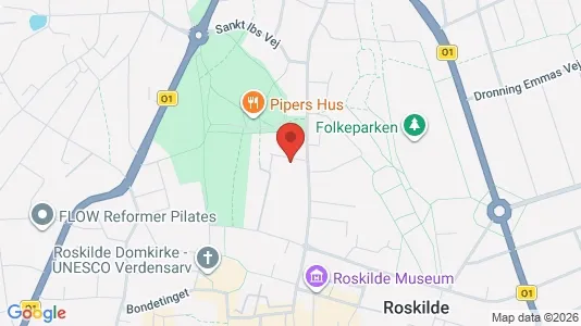 Lejligheder til salg i Roskilde - kort over placeringen