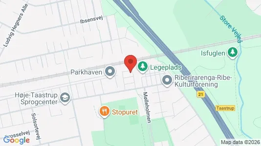 Lejligheder til salg i Taastrup - kort over placeringen