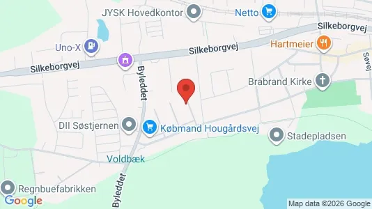 Lejligheder til salg i Brabrand - kort over placeringen
