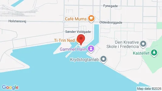 Lejligheder til salg i Fredericia - kort over placeringen