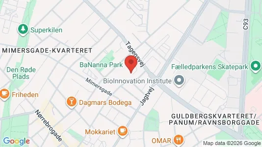 Lejligheder til salg i Nørrebro - kort over placeringen