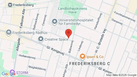 Lejligheder til salg i Frederiksberg C - kort over placeringen