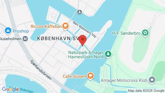 Lejligheder til salg i København SV - kort over placeringen