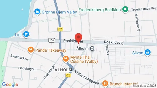 Lejligheder til salg i Valby - kort over placeringen