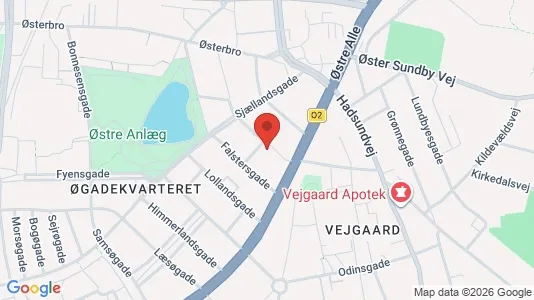 Lejligheder til salg i Aalborg Centrum - kort over placeringen