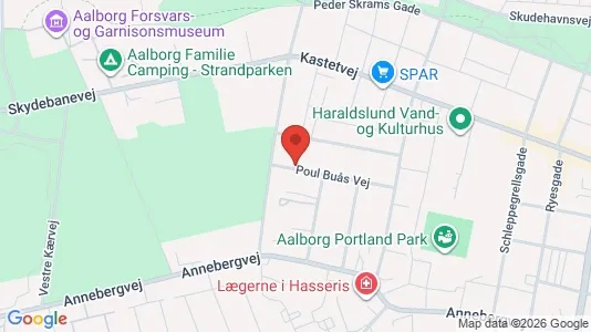 Lejligheder til salg i Aalborg Centrum - kort over placeringen