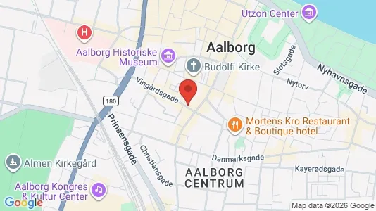 Lejligheder til salg i Aalborg Centrum - kort over placeringen