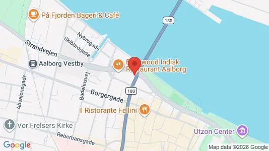 Lejligheder til salg i Aalborg Centrum - kort over placeringen