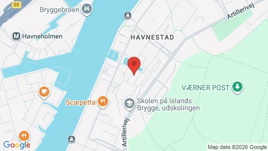Lejligheder til salg i København S - kort over placeringen