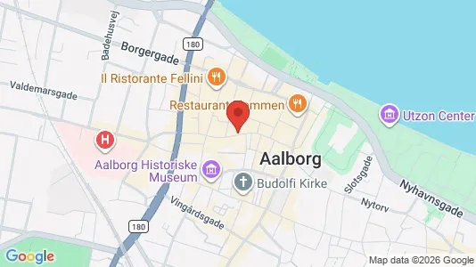 Lejligheder til salg i Aalborg Centrum - kort over placeringen