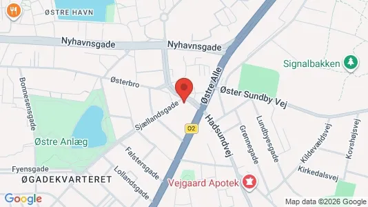 Lejligheder til salg i Aalborg Centrum - kort over placeringen