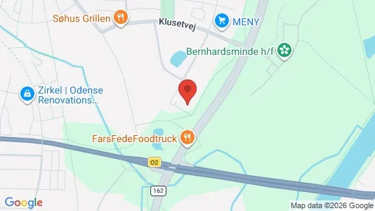 Lejligheder til salg i Odense N - kort over placeringen