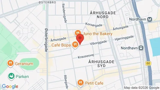 Lejligheder til salg i Østerbro - kort over placeringen