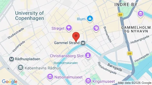 Lejligheder til salg i København K - kort over placeringen