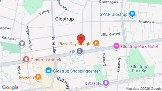 Lejligheder til salg i Glostrup - kort over placeringen