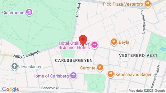 Lejligheder til salg i Vesterbro - kort over placeringen