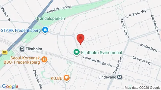 Lejligheder til salg i Frederiksberg - kort over placeringen