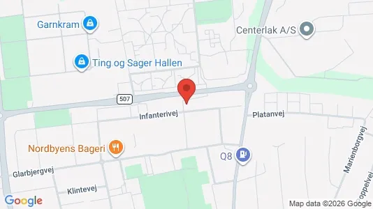 Lejligheder til salg i Randers NØ - kort over placeringen