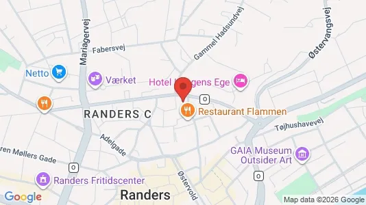 Lejligheder til salg i Randers C - kort over placeringen
