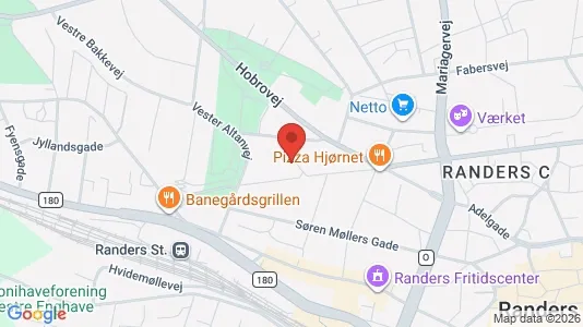 Lejligheder til salg i Randers C - kort over placeringen
