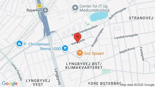 Lejligheder til salg i Østerbro - kort over placeringen