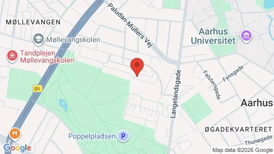Lejligheder til salg i Århus C - kort over placeringen