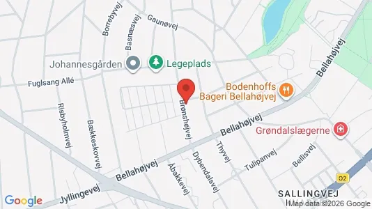Lejligheder til salg i Brønshøj - kort over placeringen
