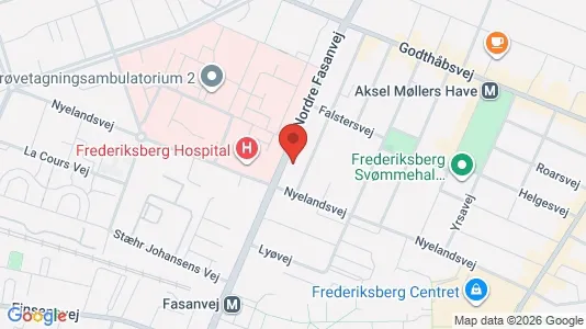 Lejligheder til salg i Frederiksberg - kort over placeringen