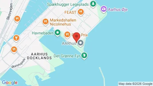 Lejligheder til salg i Århus C - kort over placeringen
