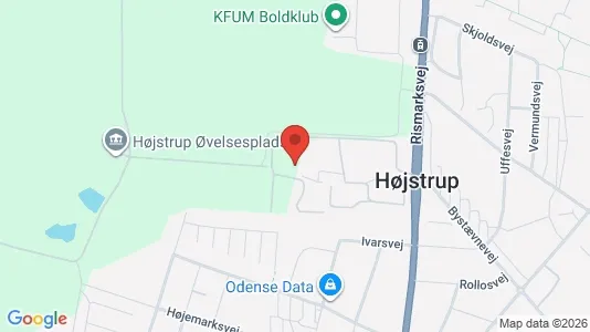 Lejligheder til salg i Odense V - kort over placeringen