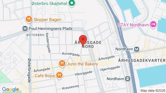 Lejligheder til salg i Østerbro - kort over placeringen