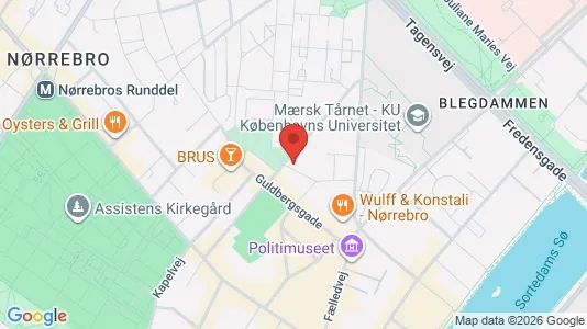 Lejligheder til salg i Nørrebro - kort over placeringen