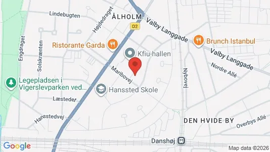 Lejligheder til salg i Valby - kort over placeringen