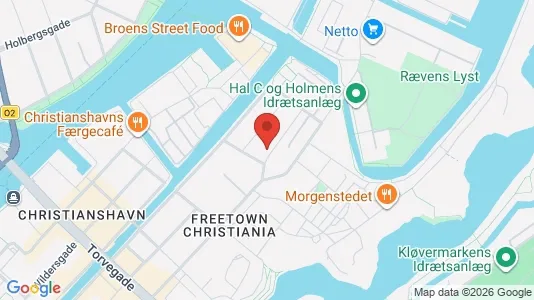 Lejligheder til salg i København K - kort over placeringen