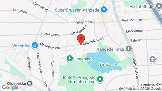 Lejligheder til salg i Gentofte - kort over placeringen