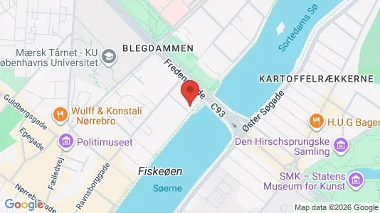 Lejligheder til salg i Nørrebro - kort over placeringen