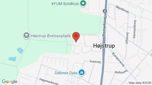 Lejligheder til salg i Odense V - kort over placeringen