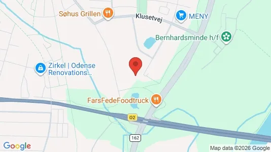Lejligheder til salg i Odense N - kort over placeringen
