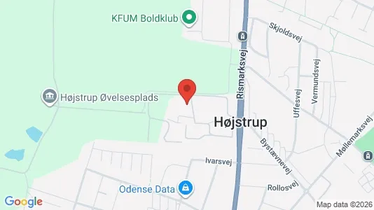 Lejligheder til salg i Odense V - kort over placeringen