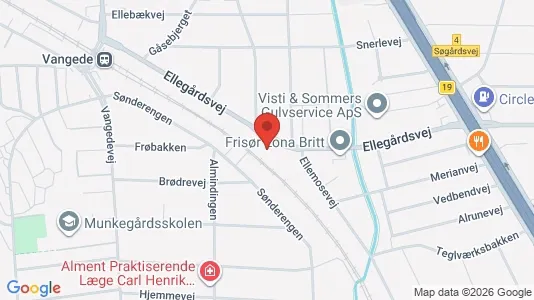 Lejligheder til salg i Gentofte - kort over placeringen