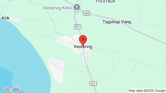 Sommerhuse til salg i Vestervig - kort over placeringen