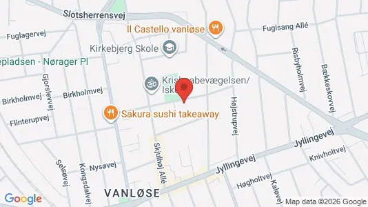 Lejligheder til salg i Vanløse - kort over placeringen