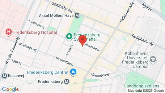 Lejligheder til salg i Frederiksberg - kort over placeringen