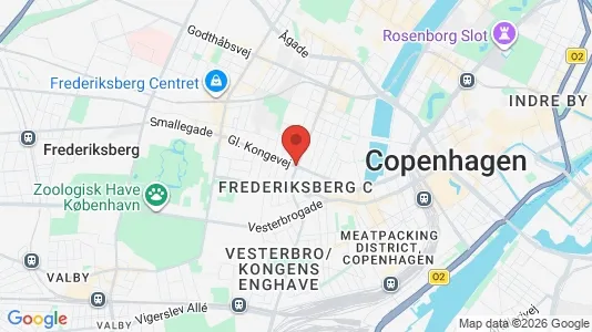Lejligheder til leje i Frederiksberg C - kort over placeringen