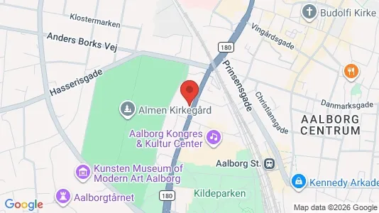 Lejligheder til leje i Aalborg Centrum - kort over placeringen