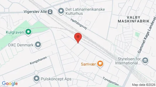 Lejligheder til salg i Valby - kort over placeringen