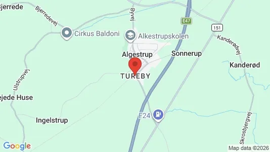 Lejligheder til salg i Tureby - kort over placeringen