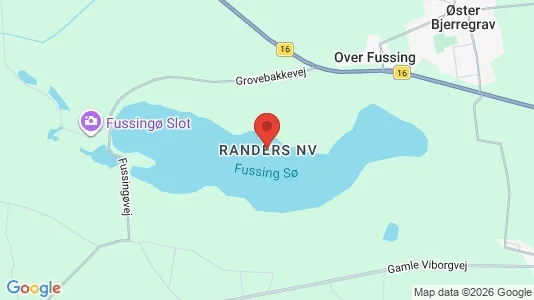 Lejligheder til salg i Randers NV - kort over placeringen