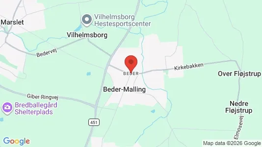 Lejligheder til salg i Beder - kort over placeringen