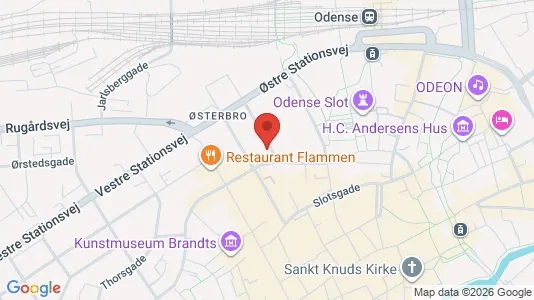 Lejligheder til leje i Odense C - kort over placeringen